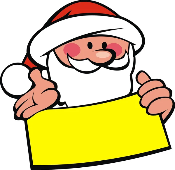Santa claus and wish list — Stock Vector