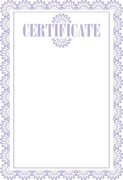 Certificate frame — Stock Vector