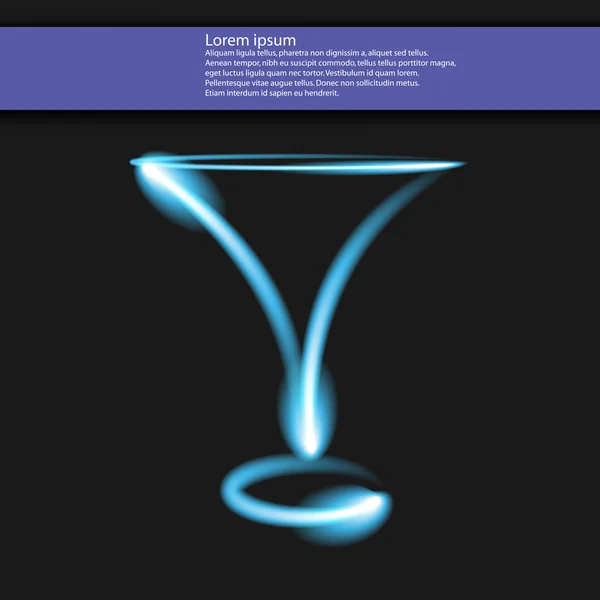 Martini, cocktail, bar, klubb — Stock vektor