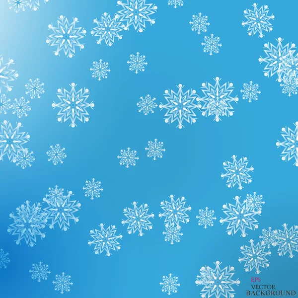 Copos de nieve — Vector de stock