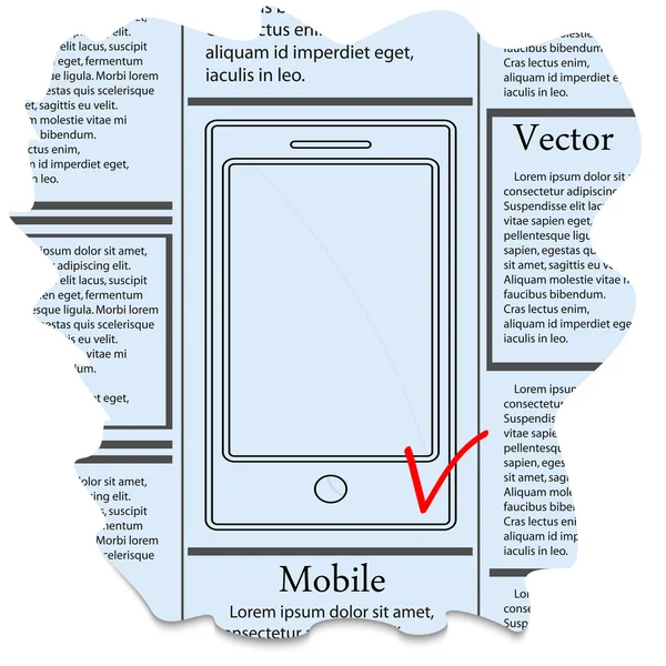 Mobil — Stockový vektor