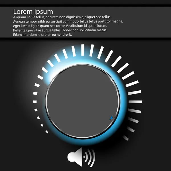 CONTROL DEL VOLUMEN — Vector de stock