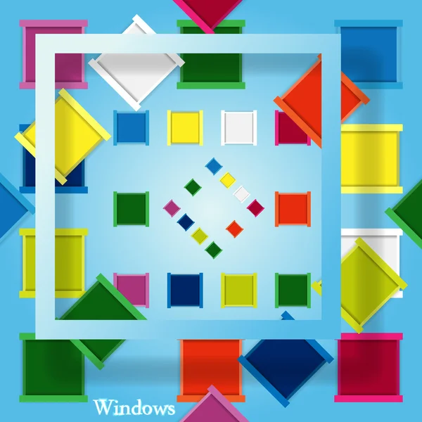 Moderní barevné návrhové okno — Stockový vektor