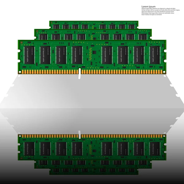 Számítógép-memória — Stock Vector