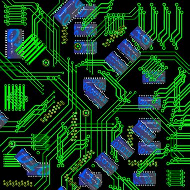 Chip, microcircuit, silikon çip, mikroçip