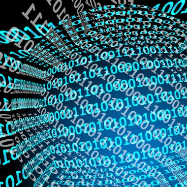 soyut içi boş Küre, chip, microcircuit, silikon çip, mikroçip