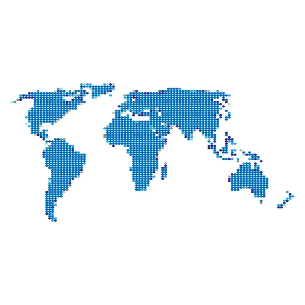 Mappa del mondo — Vettoriale Stock