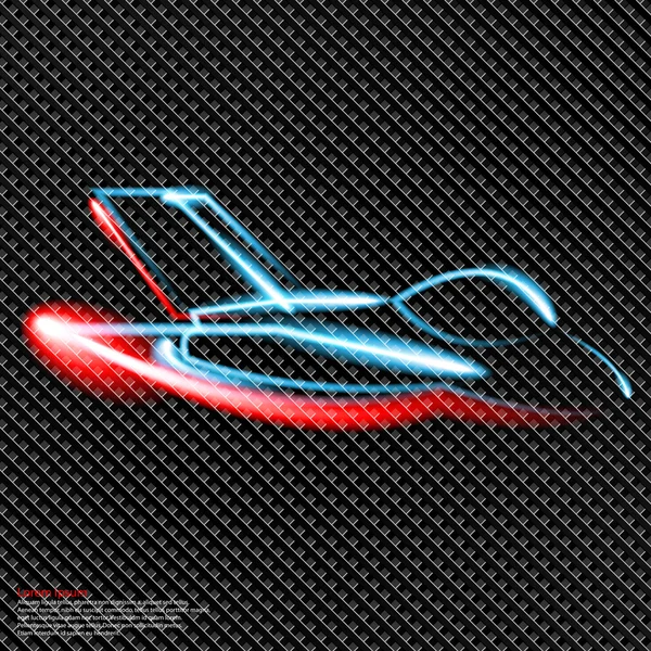 Avión, caza — Archivo Imágenes Vectoriales