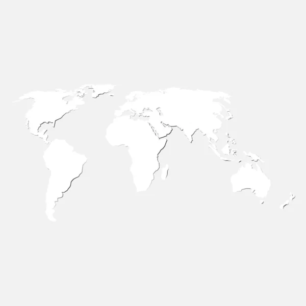 Mapa mundial — Vector de stock