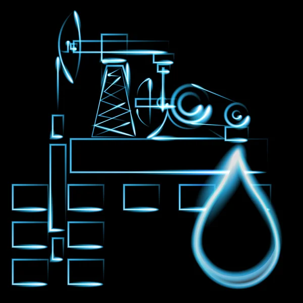 Πετρελαίου, πετρελαίου και — Διανυσματικό Αρχείο