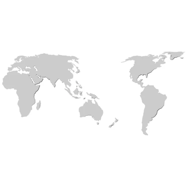 Carte du monde — Image vectorielle