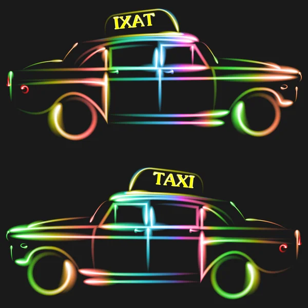タクシー — ストックベクタ