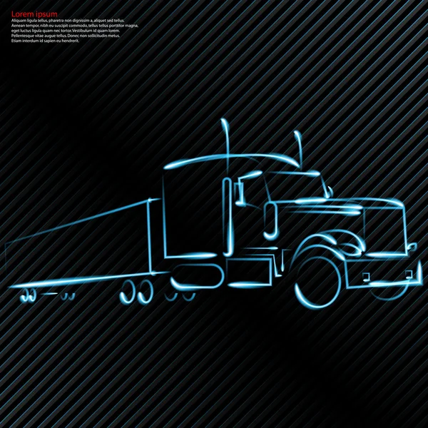 LKW, Auto — Stockvektor