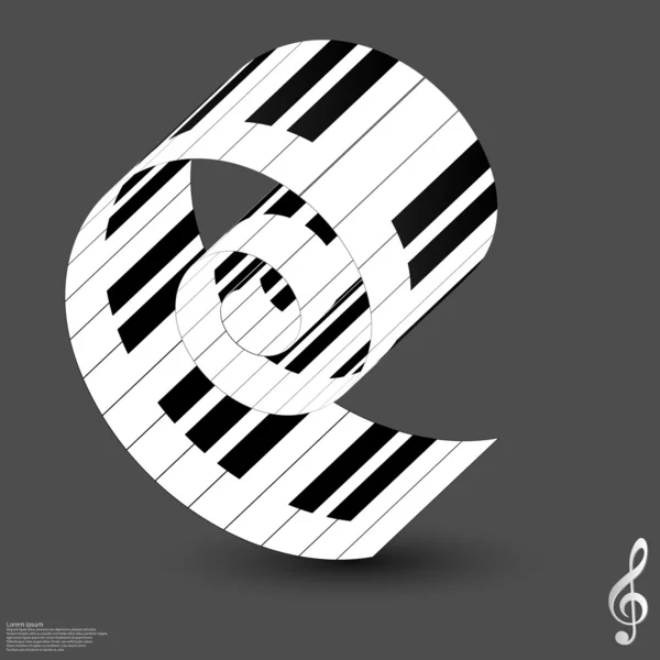 Piano keys — Stock Vector