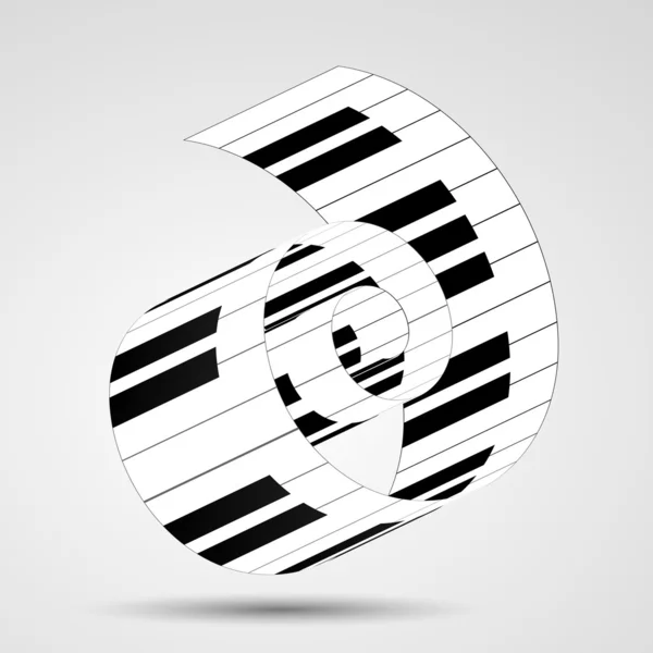 钢琴键 — 图库矢量图片