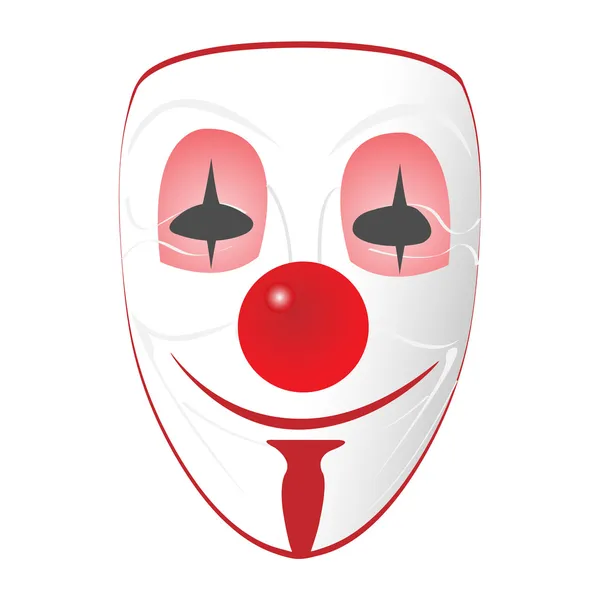 Maschera, clown — Vettoriale Stock