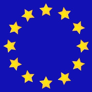 AB bayrağı handdrawn