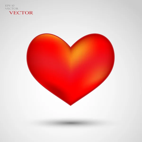 Corazón, día de San Valentín, vacaciones — Vector de stock