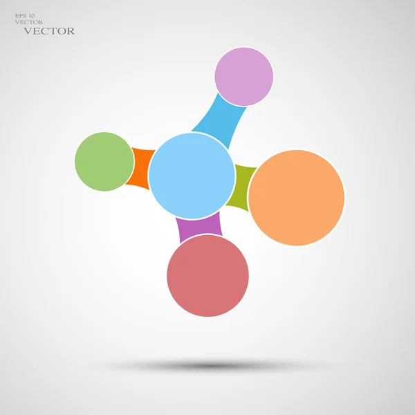 Значок Business Abstract Circle. шаблон векторного логотипа компании, СМИ, технологий. — стоковый вектор