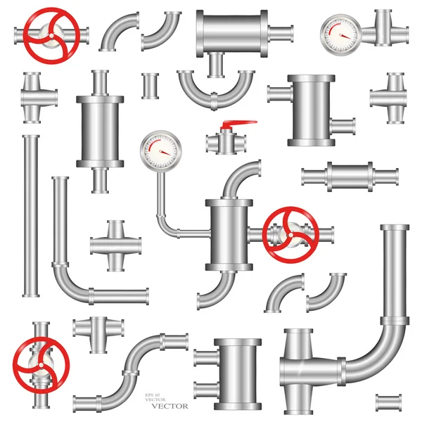 Pipeline elements — Stock Vector