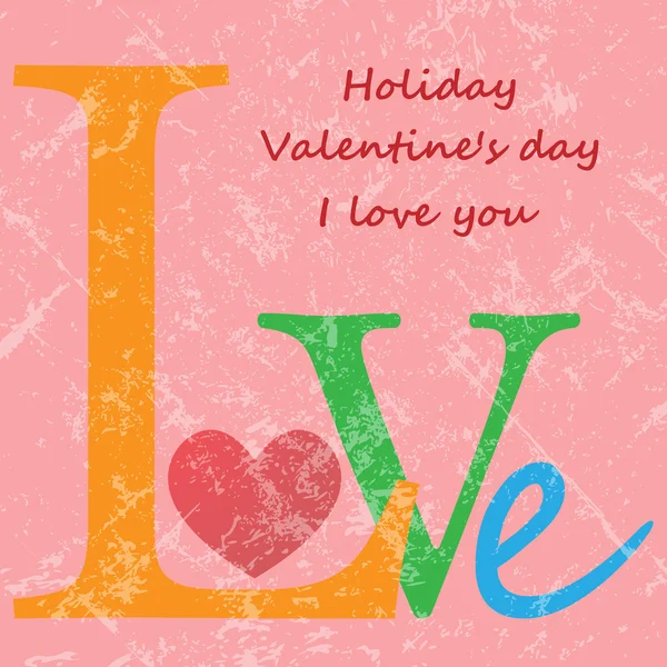 Love, Valentine's day holiday — Stock Vector