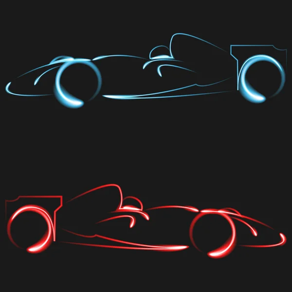 Voitures de course — Image vectorielle