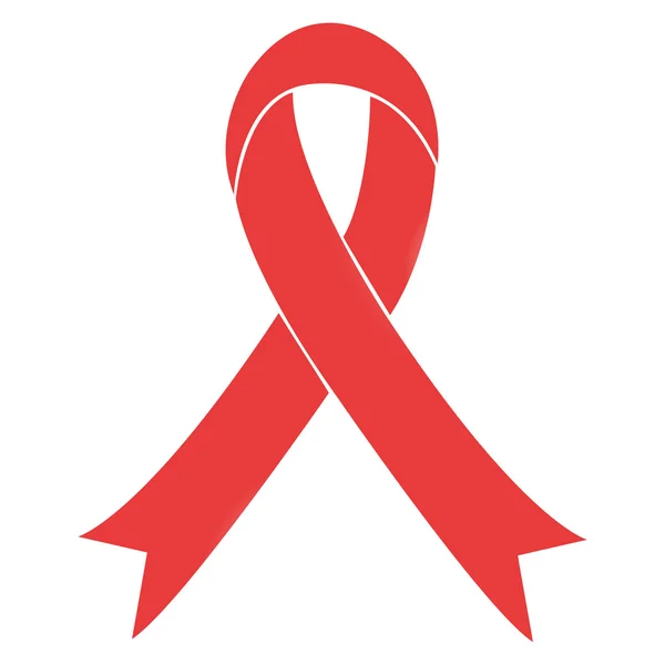 Aids-oppmerksomhetsbånd illustrasjon – stockvektor
