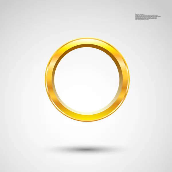 Anillo de oro — Vector de stock