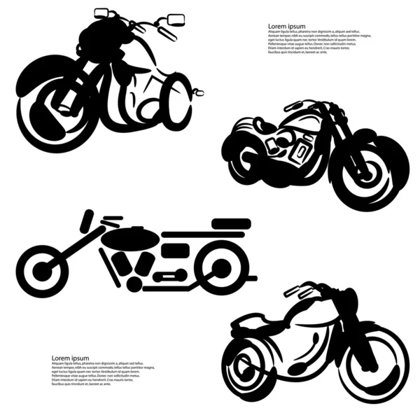 Motocicleta — Vetor de Stock