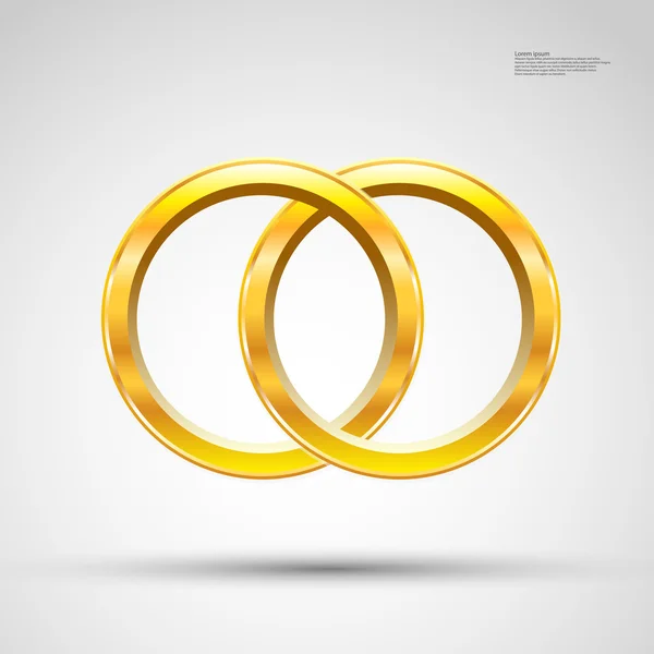 Anillo de oro — Vector de stock