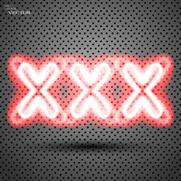 Xxx, rouge — Image vectorielle