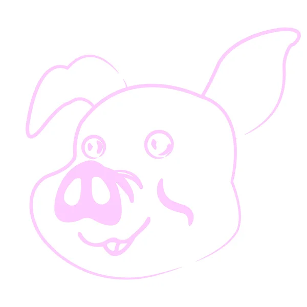 Icono de cerdo — Vector de stock