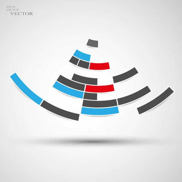 Linhas abstratas circulares, Vector — Vetor de Stock