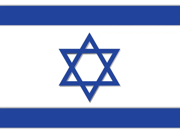 Izrael vlajka — Stockový vektor
