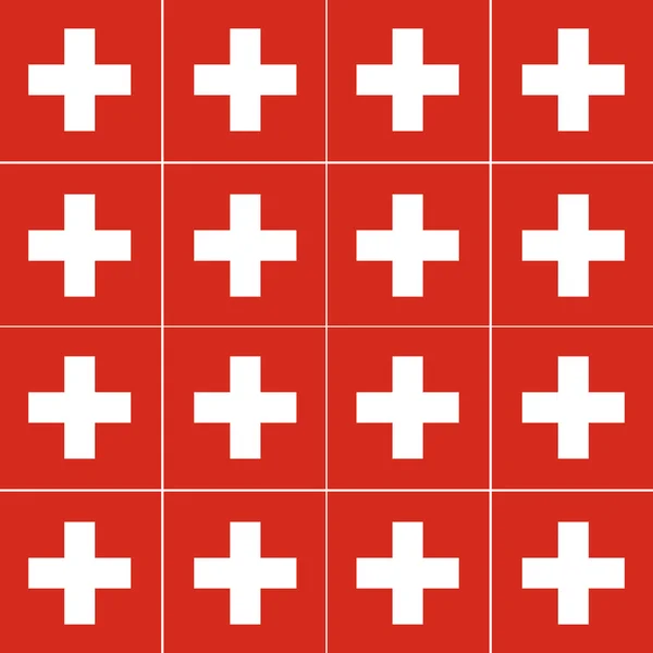 Bandeira Suíça — Vetor de Stock