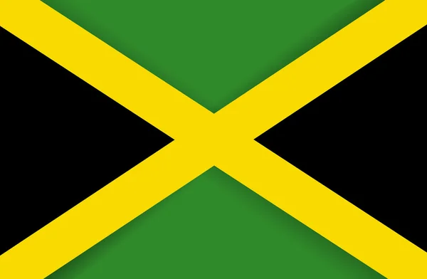 Bandera de Jamaica — Vector de stock