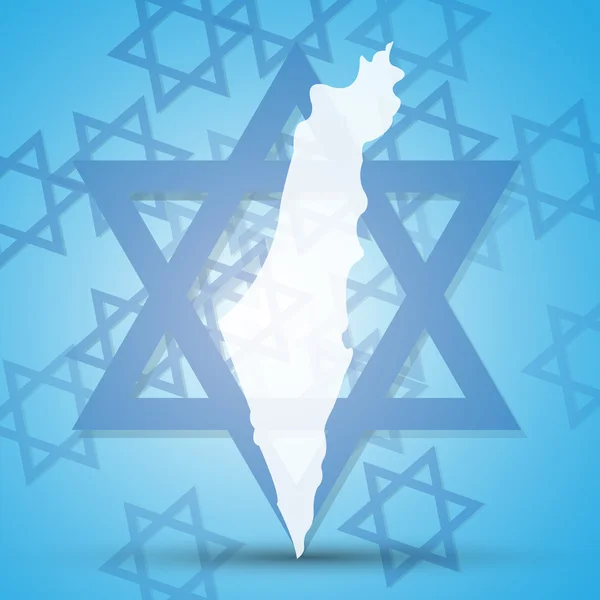 Bandera de Israel — Vector de stock