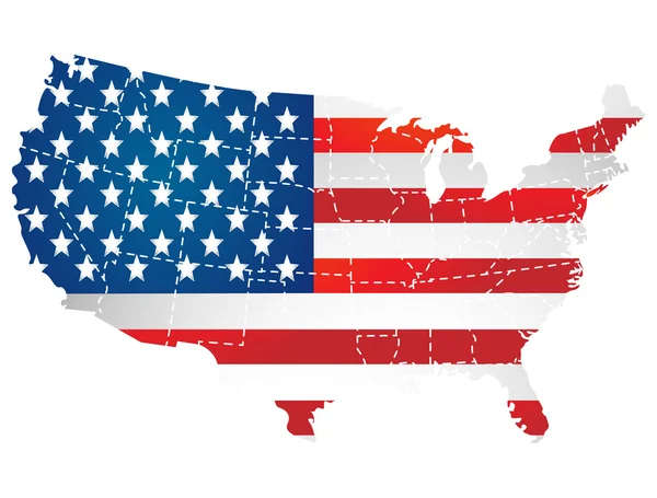 Estados Unidos — Vector de stock