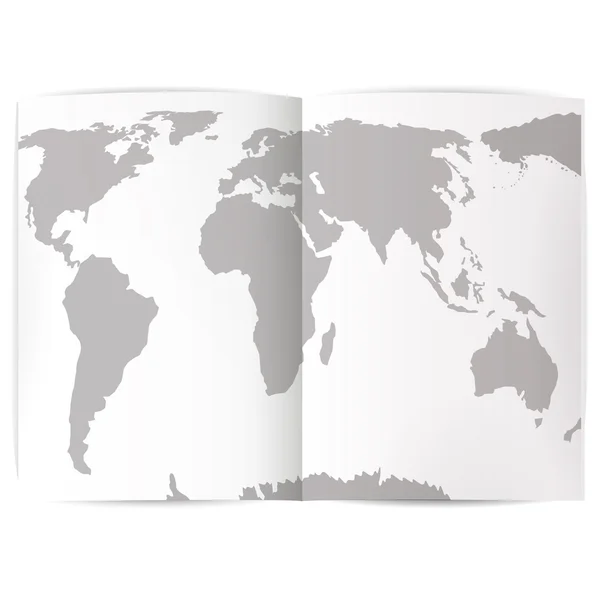 Illustration carte du monde — Image vectorielle