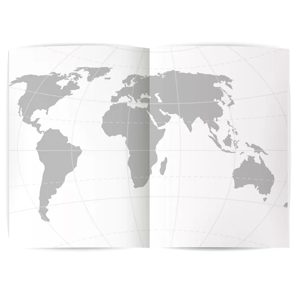 Illustration carte du monde — Image vectorielle