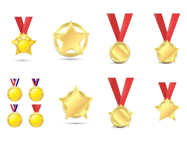 Conjunto de medallas — Vector de stock