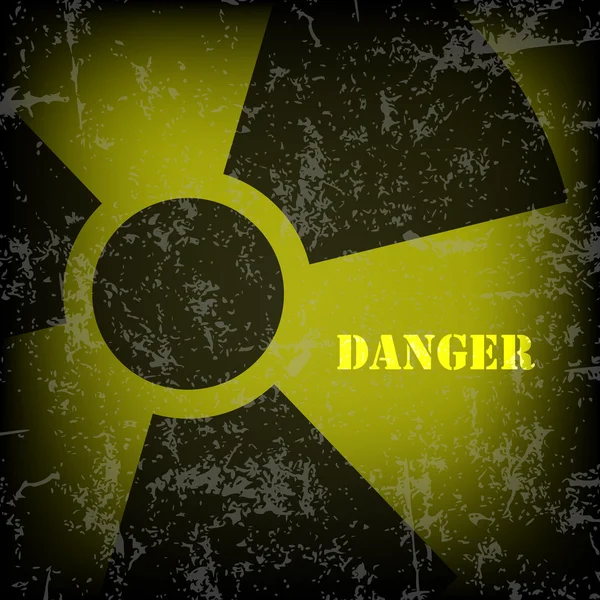 Radiation danger — Stock Vector