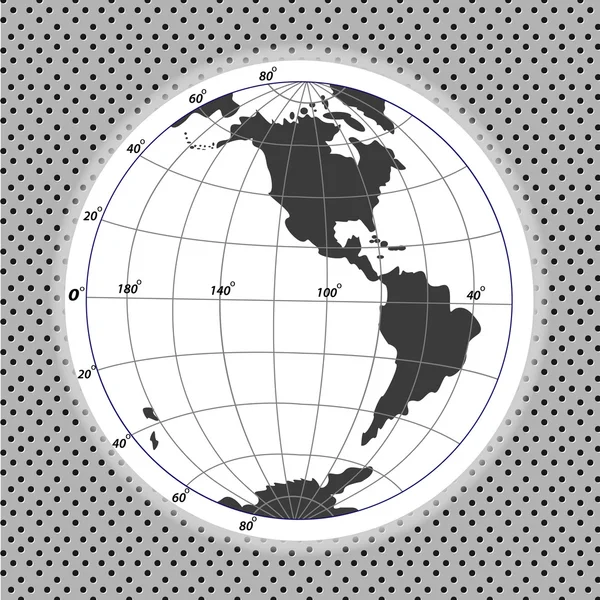 Mappa del mondo illustrazione — Vettoriale Stock