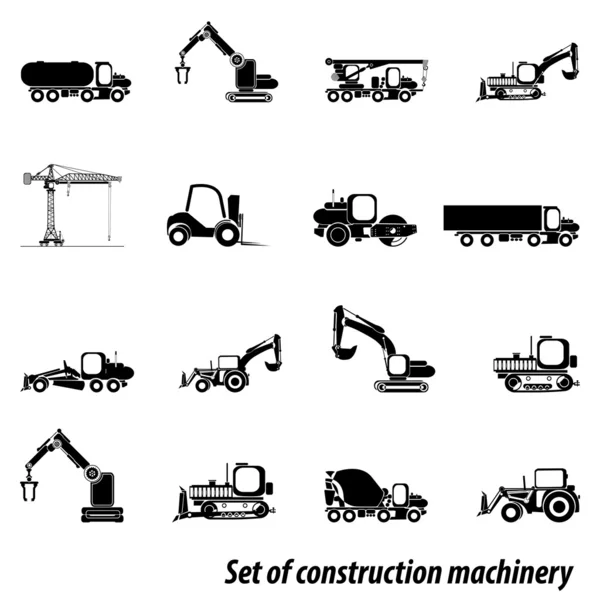 Construction machinery — Stock Vector