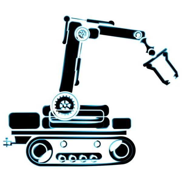 Symbole robotique vectoriel — Image vectorielle