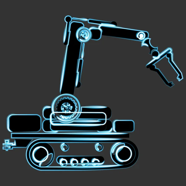 Ρομποτικό σύμβολο διάνυσμα — Διανυσματικό Αρχείο