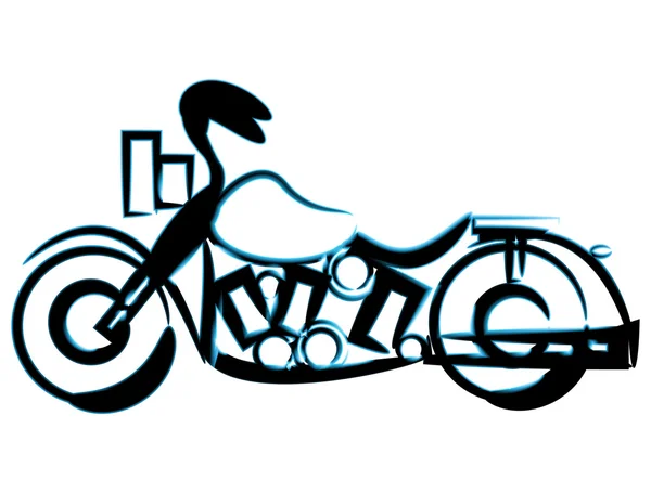 Motocicleta — Vector de stock