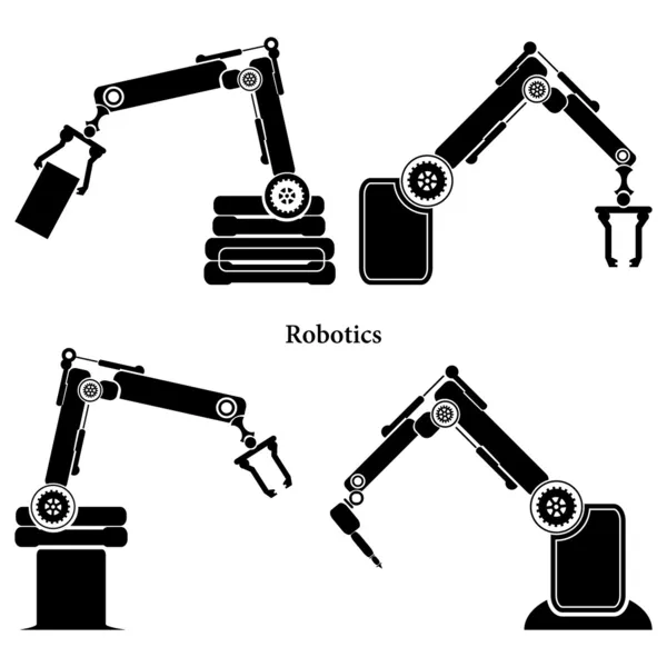 Vector robotic symbol — Stock Vector