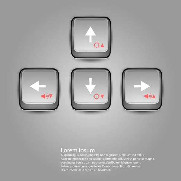 CONTROL DEL VOLUMEN — Vector de stock