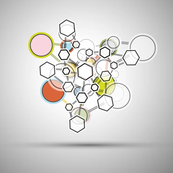 Structuur van de molecule — Stockvector